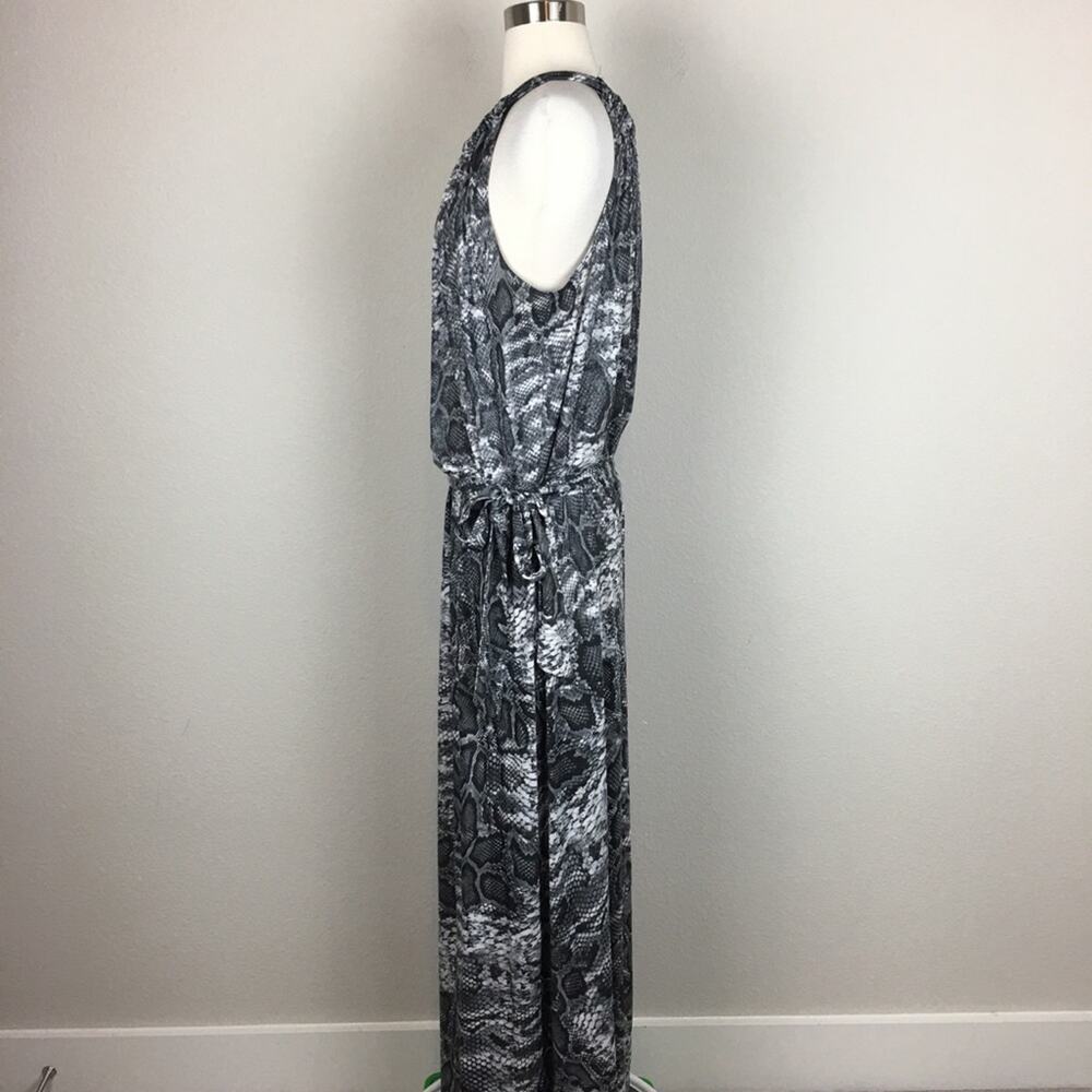 Lane Bryant Black & White Snake Print Sleeveless  Maxi Dress 18/20 - Picture 5 of 6